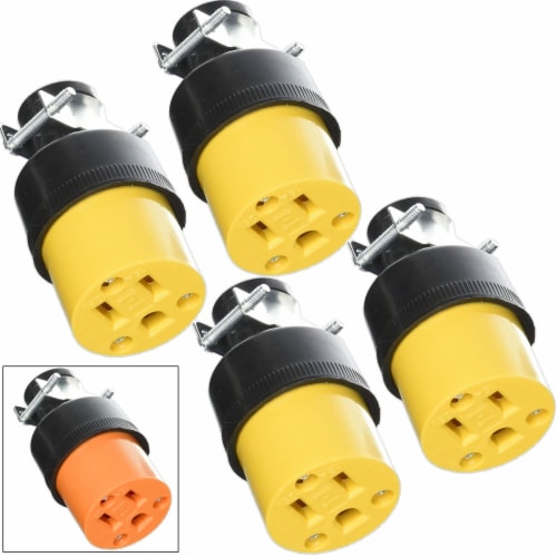 4 Pc Replacement Electrical Female Plug Extension Cord Repair End Heavy