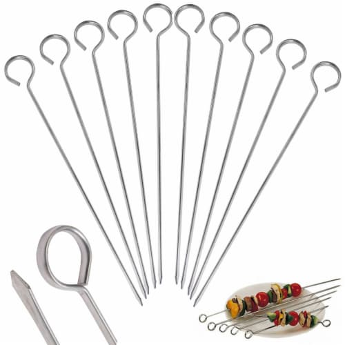 Bbq stainless steel clearance skewers