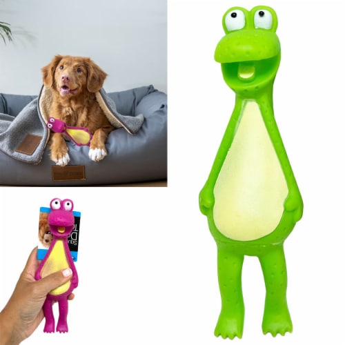 Rubber Frog Squeeze Squeaky Toy Pet Dog Puppy Durable Shrilling