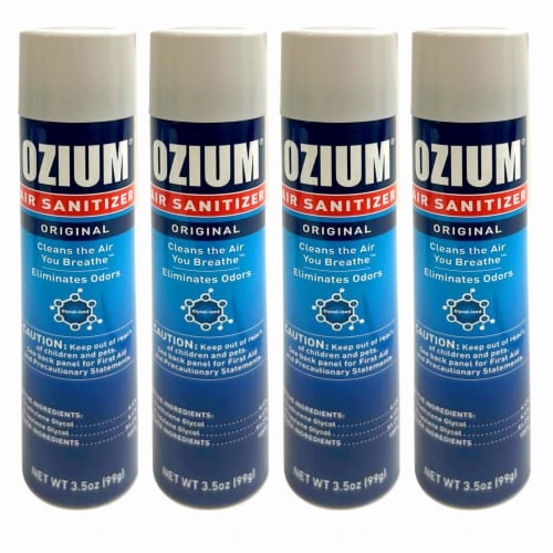 4 Ozium Air Sanitizer Spray Odor Eliminator Remove Smoke Purifier Original Scent 1 Dillons Food Stores