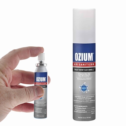 1 Ozium Air Sanitizer Freshener Odor Eliminator New Car Scent