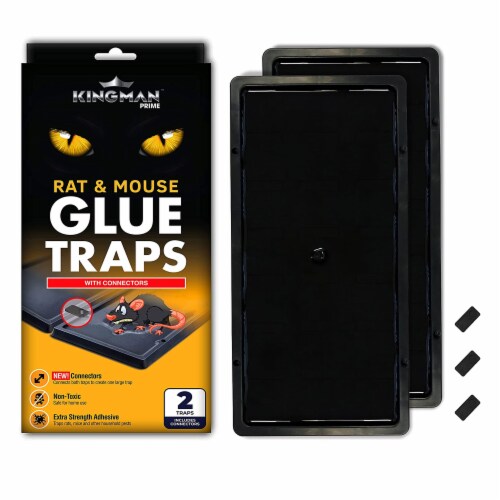 2 Large Mouse Glue Traps Sticky Boards Rats Mice Rodent Insect EPA  84233-KOR-001, 1 - Kroger