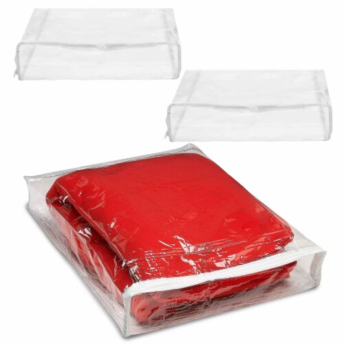 1 Clear Blanket Storage Bag Durable Shield Blankets Clothes Dust