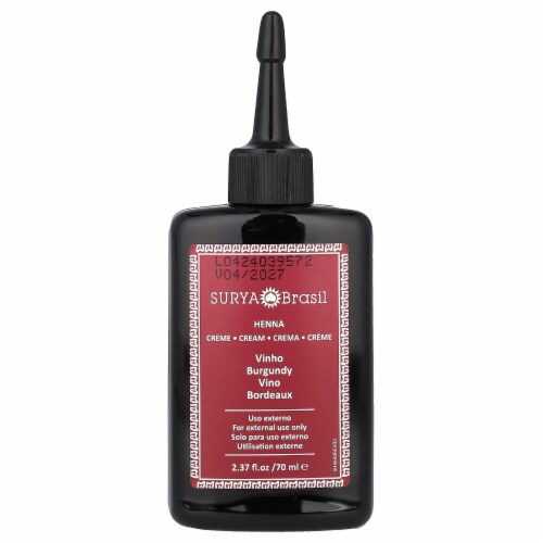 Surya Brasil Henna Cream Semi-Permanent Vegan Hair Dye for Gray Coverage and Toner for Perspective: front