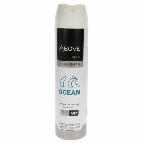 ABOVE 48 Hours Element Antiperspirant Deodorant - Dry Spray for Men - Ocean - 3.17 Oz Perspective: front