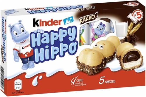 Kinder Happy Hippo Cocoa Kakao Perspective: front