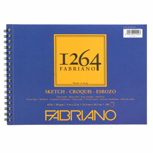 Fabriano 1264 Spiral Bound Landscape Sketch Pad Perspective: front