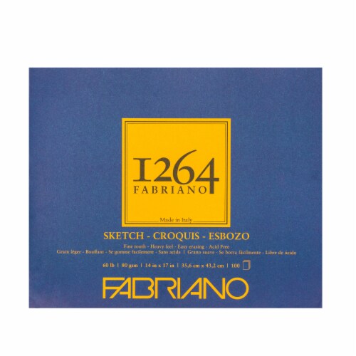 Fabriano 1264 Glue Bound Sketch Pad Perspective: front