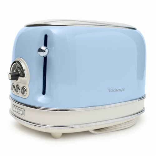 Ariete 155 Vintage Style 750 Watt 2 Slice Toaster With Defrost and Reheat,  Blue, 1 Piece - Kroger