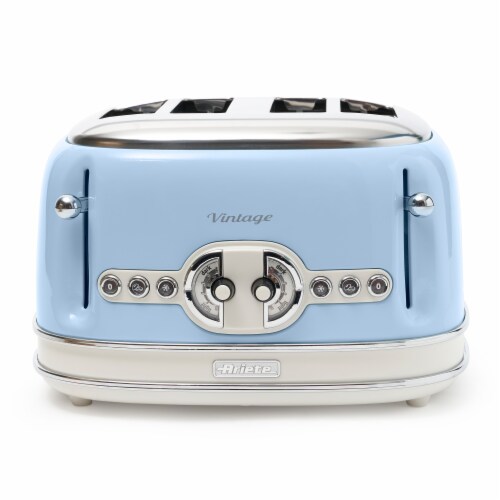 leven Onbevredigend Station Ariete 156 Vintage Style 1500W 4 Slice Toaster With Defrost and Reheat,  Blue, 1 Piece - Fry's Food Stores