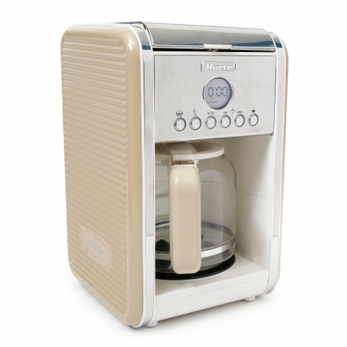 Ariete Vintage Kitchen Countertop 12 Cup Brew Timer Coffee Maker Machine,  Beige, 1 Piece - Kroger