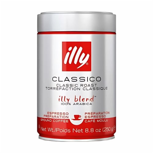 Illy Classico Medium Roast Fine Grind Espresso Coffee (Pack of 2), Pack of  2 - Jay C Food Stores