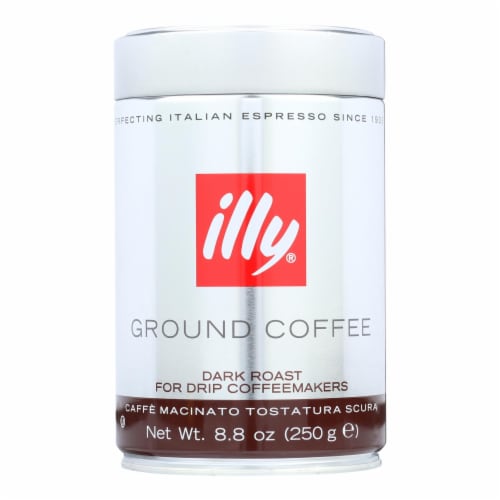 Illy Caffe Coffee Coffee - Drip - Ground - Dark Roast - 8.8 oz - case of 6 Perspective: front