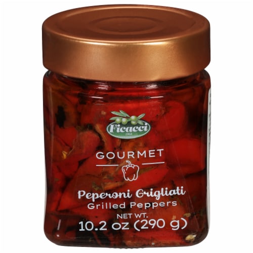 Ficacci Gourmet Peperoni Grigliati Grilled Peppers Perspective: front