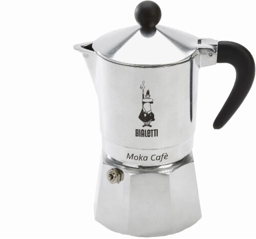 Bialetti Moka Café Coffee Maker - Silver/Black, 1 ct - Kroger