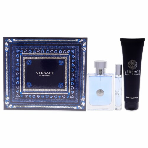 Versace Pour Homme Versace Men 3 Pc Gift Set 3.4oz EDT Spray 10ml EDT spray 3 Pc Gift Set Pick n Save