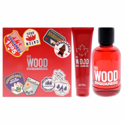 Dsquared2 Red Wood For Women 2 Pc Gift Set 3.4oz EDT Spray, 5.0oz ...