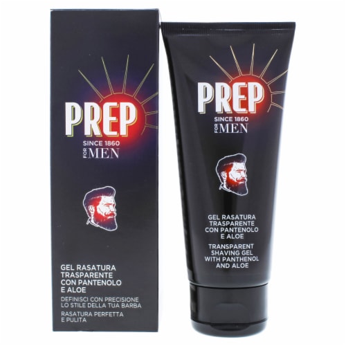 Transparent Shaving Gel with Panthenol and Aloe by Prep for Men - 3.4 oz Shaving Gel Perspective: front