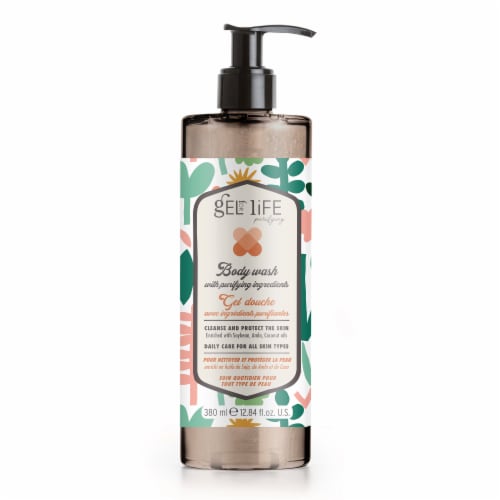 Gel for Life Purifying Body Wash with Purifying Ingredients, Soybean, Amla, Coconut Oil Perspective: front