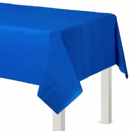 Elegani (2 Pack) 54 x 108 Plastic Table Covers-Royal Blue 54 x 108, 1 ...