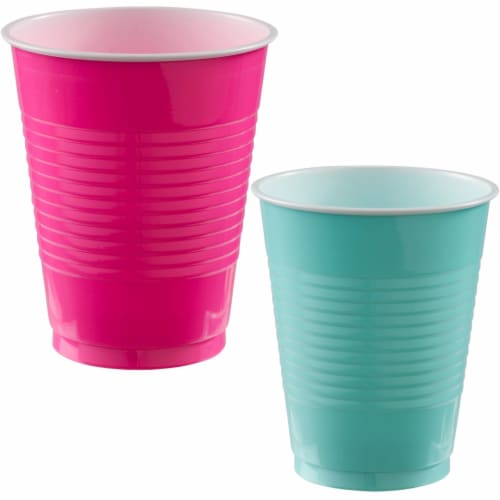 Favorite Color Birthday Theme, Elegani 12 oz. Plastic Disposable Cups ...