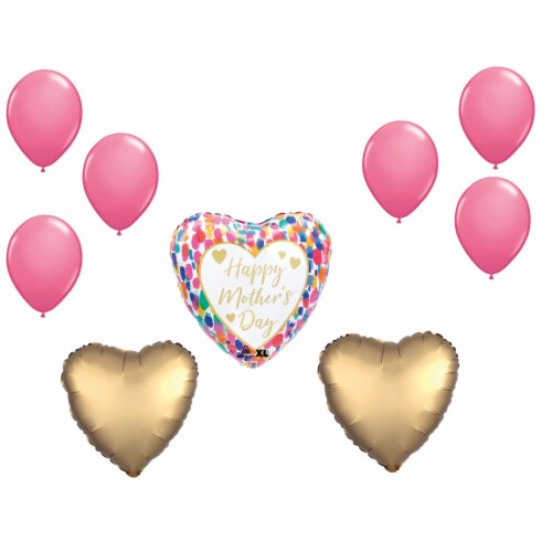 LOONBALLOON Mother's Day Theme Balloon Set-6x Latex Balloons Perspective: front