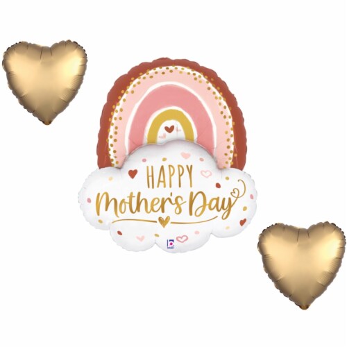 LOONBALLOON Mother's Day Theme Balloon Set, 35 Inch Perspective: front