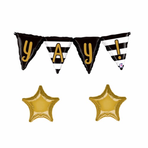 LOONBALLOON Graduation Grad Theme Balloon Set, 40 Inch Perspective: front