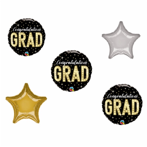 LOONBALLOON Graduation Grad Theme Balloon Set, 3x pcs Perspective: front