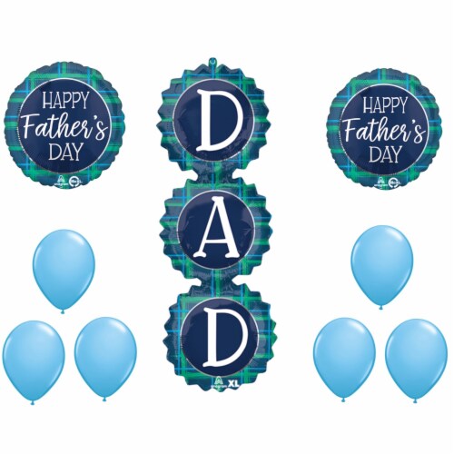 LOONBALLON Father's Day Theme Balloon Set, 38 Inch 6x Latex Balloons Perspective: front