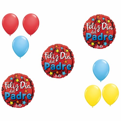 LOONBALLON Father's Day Theme Balloon Set, 3x Standard 6x Latex Balloons Perspective: front