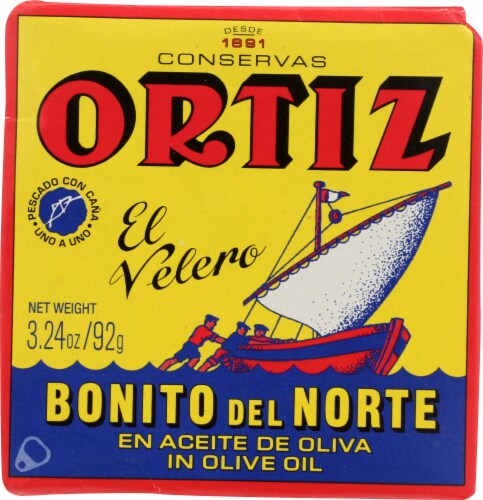 Ortiz White Tuna In Olive Oil Perspective: front