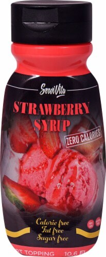 ServiVita Zero Calorie Strawbery Syrup Perspective: front