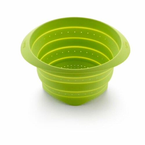 Lekue Silicone Collapsible Colander - Green, 9 in - Gerbes Super