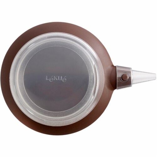 Lekue Decomax Pastry Decorating Pen with 6 Interchangeable Tips, Brown Perspective: front