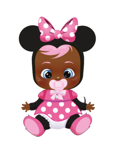 Cry Babies Tiny Cuddles Disney Minnie Doll Perspective: front