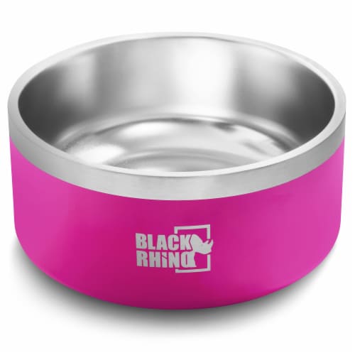 Black Rhino Dura-Bowl Pink 42 Oz  Double Insulated Steel Food & Water Dog  Bowls, 42 Oz - Jay C Food Stores