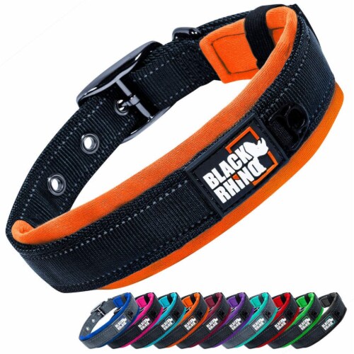 Black Rhino Collar Ultra Soft Neoprene Padded Dog Collar Large Orange Bl Large Gerbes Super Markets