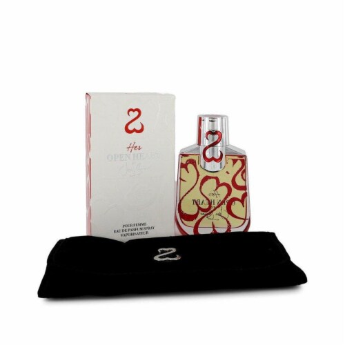 Her Open Heart Eau De Parfum Spray with Free Jewelry Roll By Jane Seymour - 3.4 oz