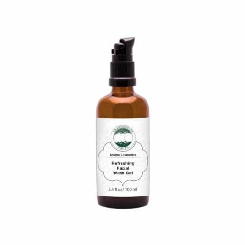 Refreshing Face Wash | 3-in-1 Facial Cleanser, Exfoliant, & Makeup Remover Perspective: front