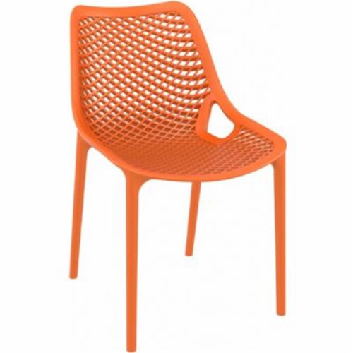 Air Outdoor Dining Chair Orange Perspective: front