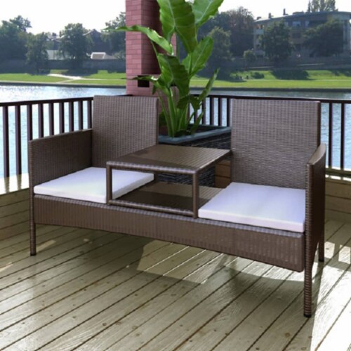 Vidaxl 2 seater garden sofa discount