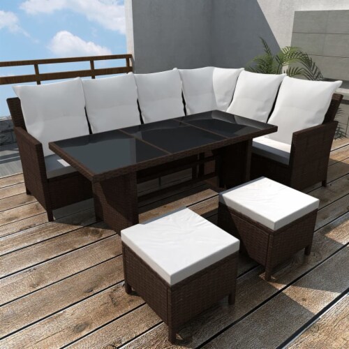 Vidaxl garden discount sofa set