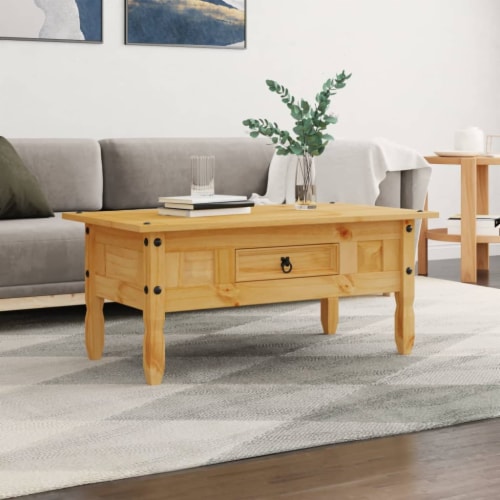 vidaXL Coffee Table Mexican Pine Corona Range 39.4 x21.7 x17.7 1