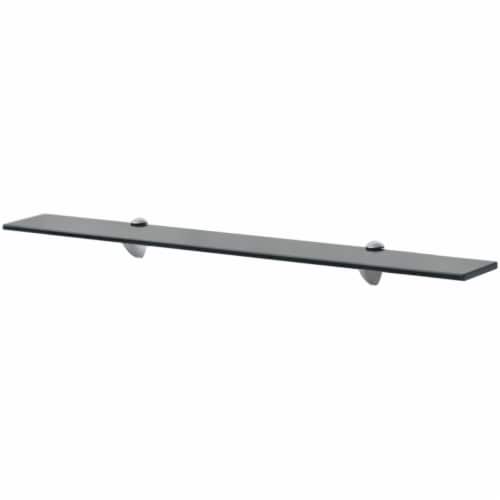 vidaXL Floating Shelf Glass 31.5 x7.9 0.3 Perspective: front