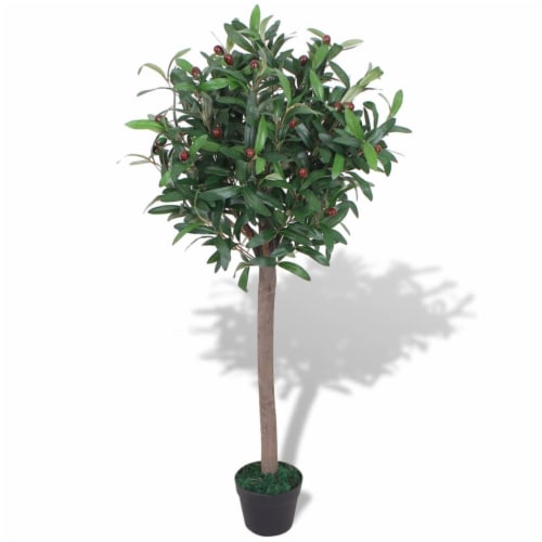 vidaXL Artificial Bay Tree Plant with Pot 47.2  Green Perspective: front