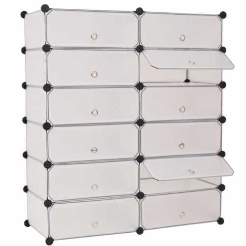 Prepac Space-Saving Shoe Rack Entryway Organizer in Gray