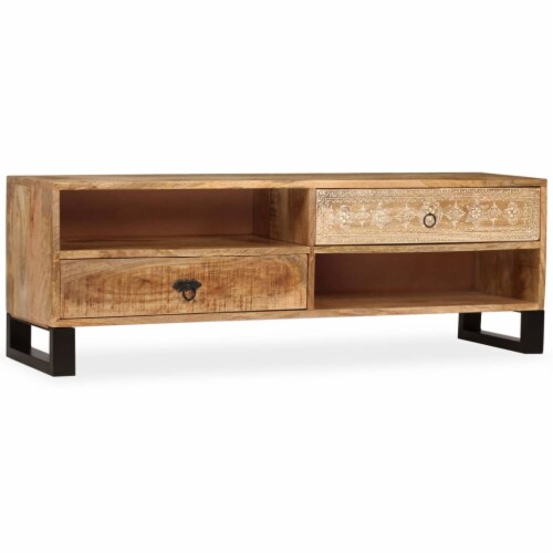 Vidaxl solid mango discount wood tv cabinet