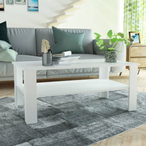vidaXL Coffee Table Engineered Wood 39.4 x23.2 x16.5 White, 39.4 "x23.2 "x16.5 " Ralphs