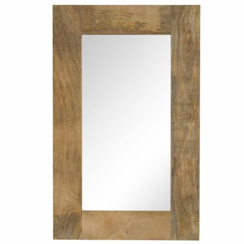 vidaXL Mirror Solid Mango Wood 19.7 x31.5 Perspective: front